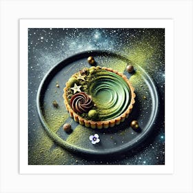 A Gourmet Dessert Titled Meteorite Melktert, Fea Art Print