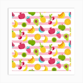 Fruit Pattern Art Print