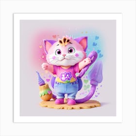 Kitty Cat Art Print