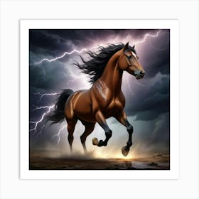 Lightning Horse 41 Art Print