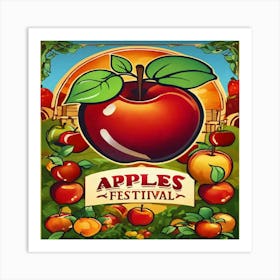 Apples Festival Art Print