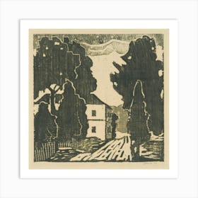 House In The Alley, Mikuláš Galanda Art Print