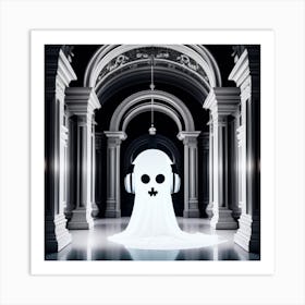 Ghost In The Hall 2 Art Print