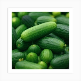 Cucumbers Art Print