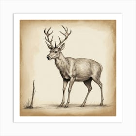 Stag! 6 Art Print