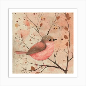 Pink Bird Art Print