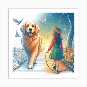 Golden Retriever Art Print