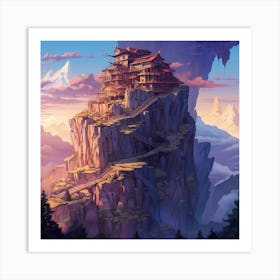 Chinese Temple Art Print