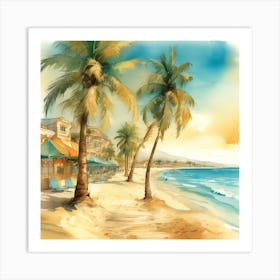 Tropical Sands Art Print