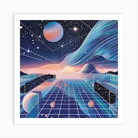 Space - - Painting Art Print