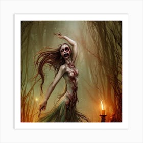 Sexy Zombie Art Print