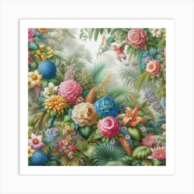 Flora And Fauna 1 Art Print