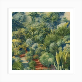 Cactus Garden 1 Art Print