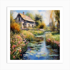 Garden Tapestry at Riverside Art Print