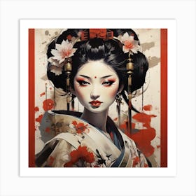 Geisha Art Print