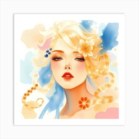 Hawaiian Girl 1 Art Print