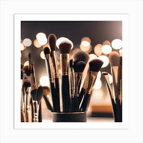 Make Up Brushes, beauty Art Print