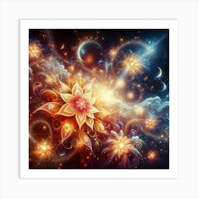 Psychedelic Flower 2 Art Print