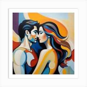 Kissing Couple 1 Art Print