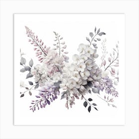 Flowers of Wisteria Art Print