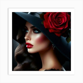 Graceful woman 5 Art Print