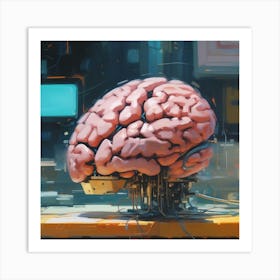 Robot Brain 10 Art Print