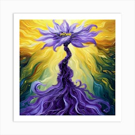 Purple Flower 1 Art Print