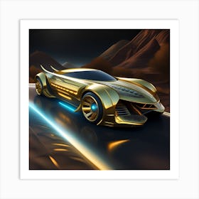 Futuristic Car 6 Art Print