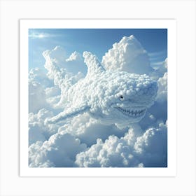 Shark In The Clouds Art Print