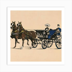 Horse Drawn Carriage 3 Art Print