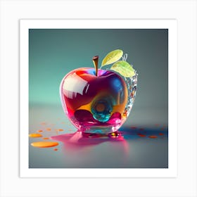 Abstract Apple Art Print