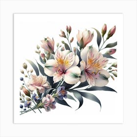 Alstroemeria 7 Art Print