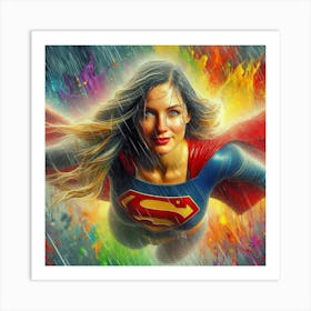 Supergirl Art Print