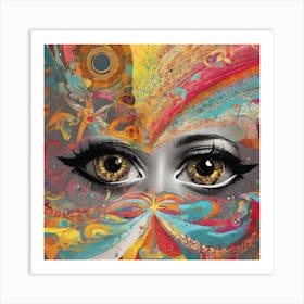 Eyes Of A Woman Art Print