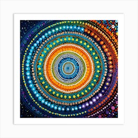 Dot Painting Art Print