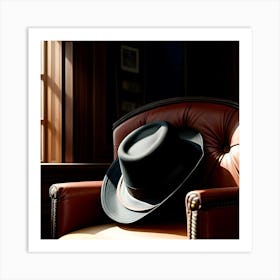 Hat On A Chair Art Print