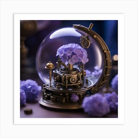 Steampunk Flower 6 Art Print