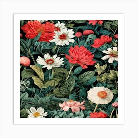 Exquisitely Patterned Botanical Illustrations Evok Art Print