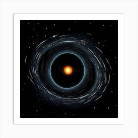 Black Hole in Space  Art Print