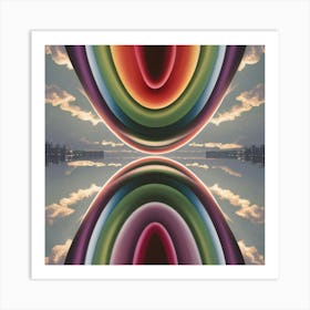 A Stunning Upside Down Rainbow Art Print Showcasin Ruwj3iuet2ygsqyxfxrwna Sgexgjvrrt6bvrvb0dnu2g Art Print