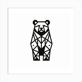 Geometric Bear 2 Art Print