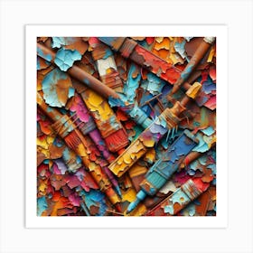 Rusty Pens Art Print