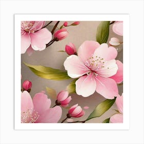 Pink flower Art Print