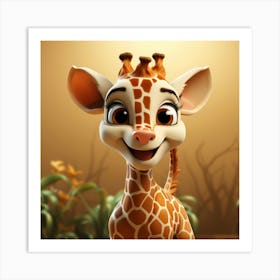 Giraffe 22 Art Print