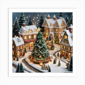 Christmas Village Art Print