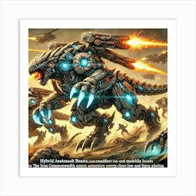 Hybrid Assault Beasts Iron Commonwealth Art Print