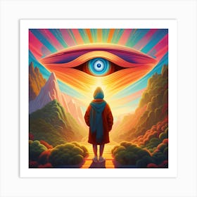 Eye Of God Pop Art enlightenment Art Print