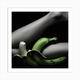 Banana And Leg Art Print