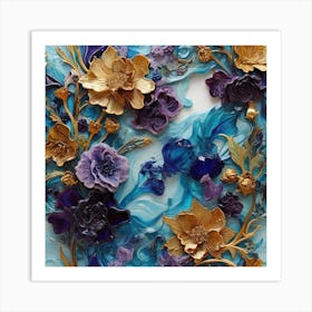 Azure and amethyst 2 Art Print