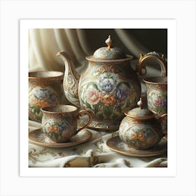 Tea Set 14 Art Print